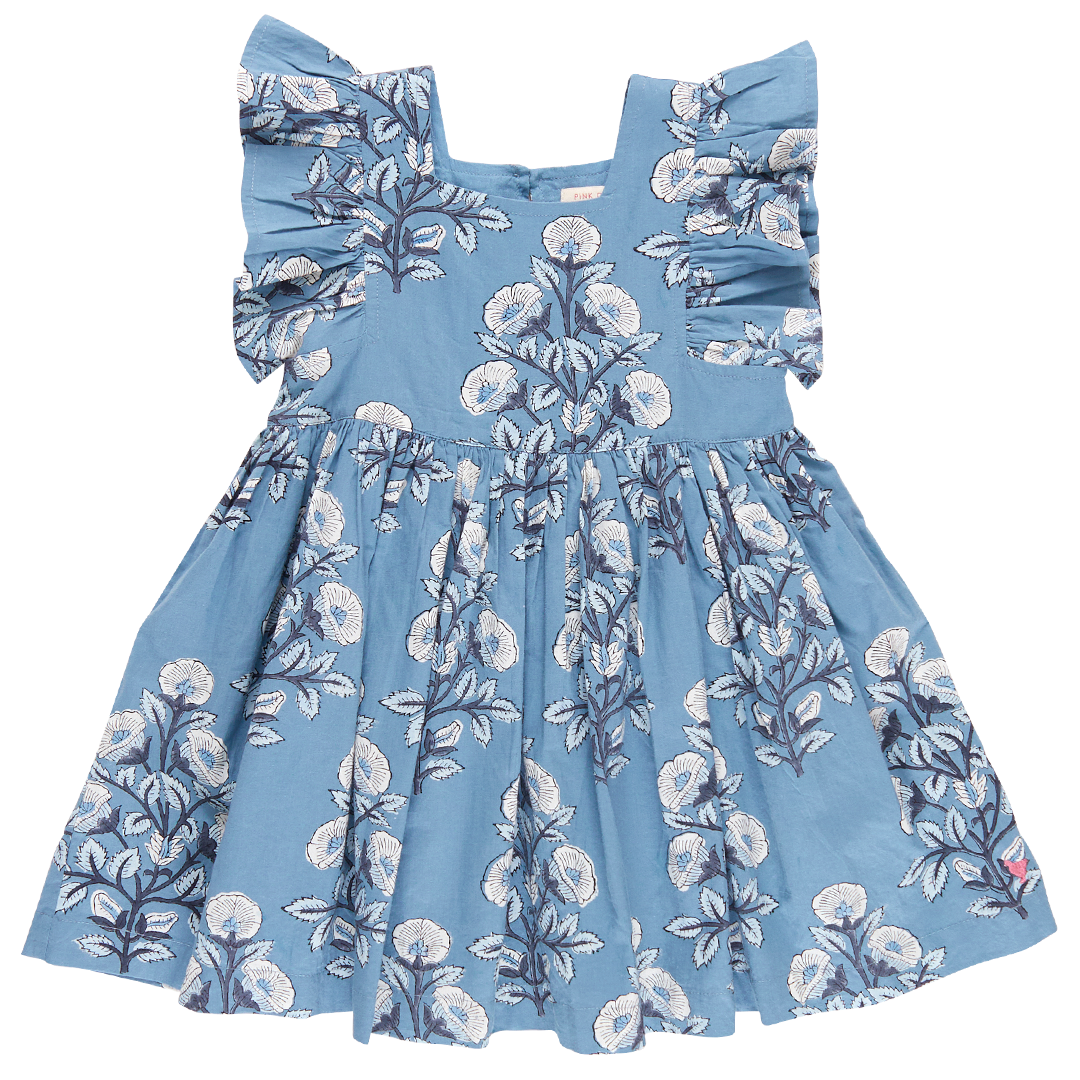 ELSIE DRESS | BLUE BOUQUET FLORAL