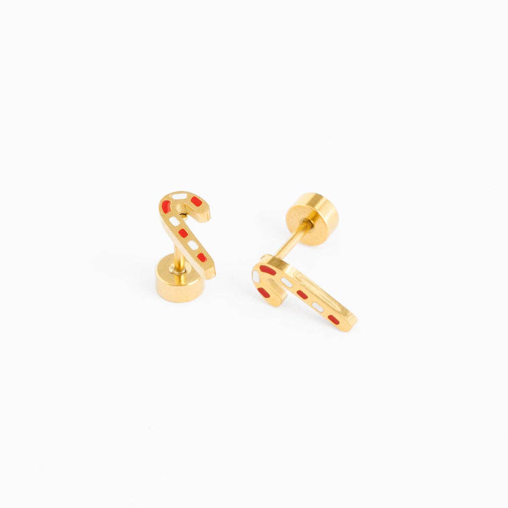 Earrings | Candy Cane - The Yellow Canary