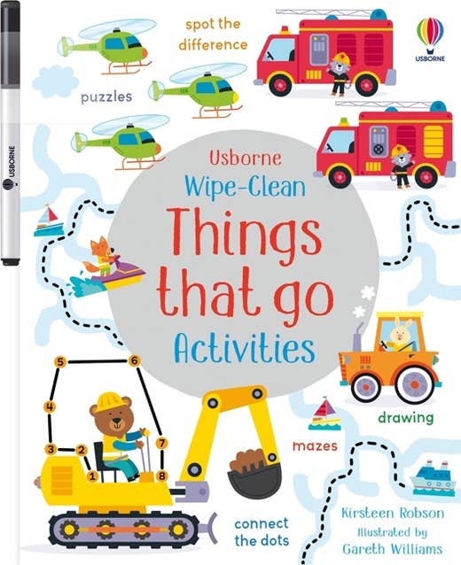 Wipe-Clean Things That Go Activities : Usborne - The Yellow Canary