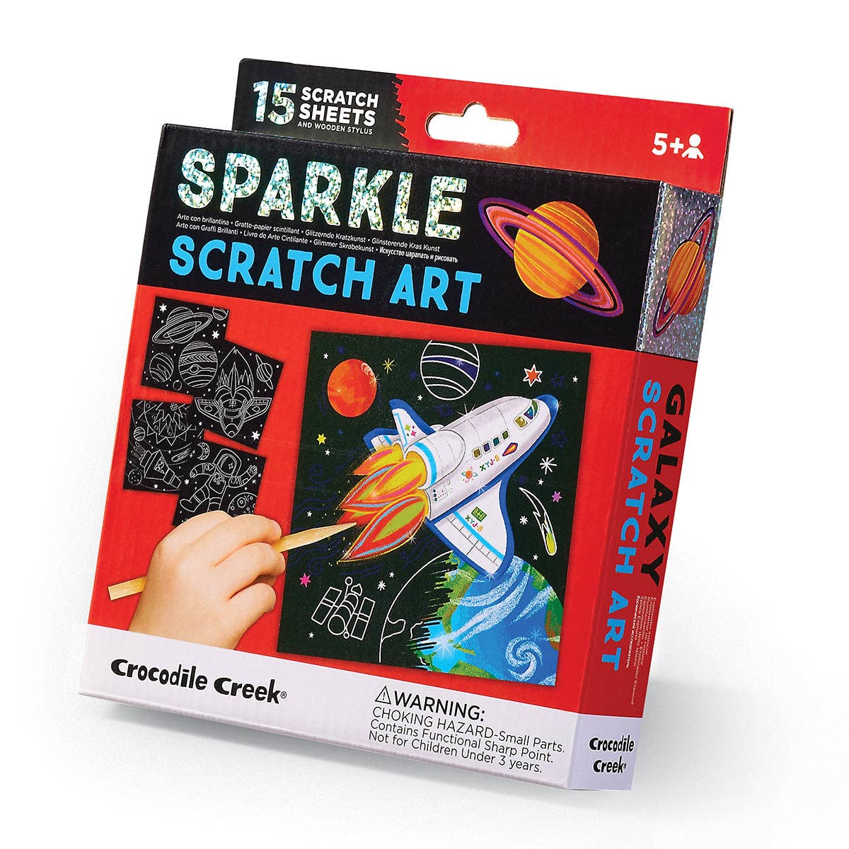 Sparkle Scratch Art - Galaxy - The Yellow Canary