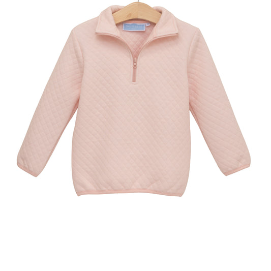 1/4 ZIP QUILTED | LT PINK - The Yellow Canary