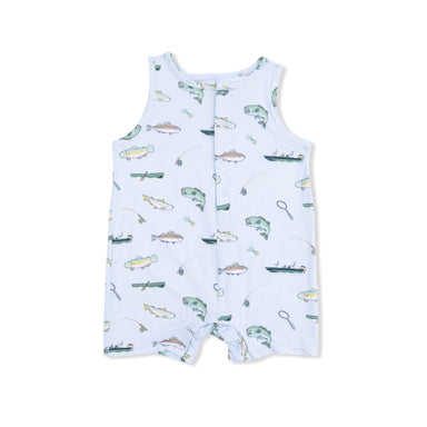 Shortie Romper | Fishing - The Yellow Canary