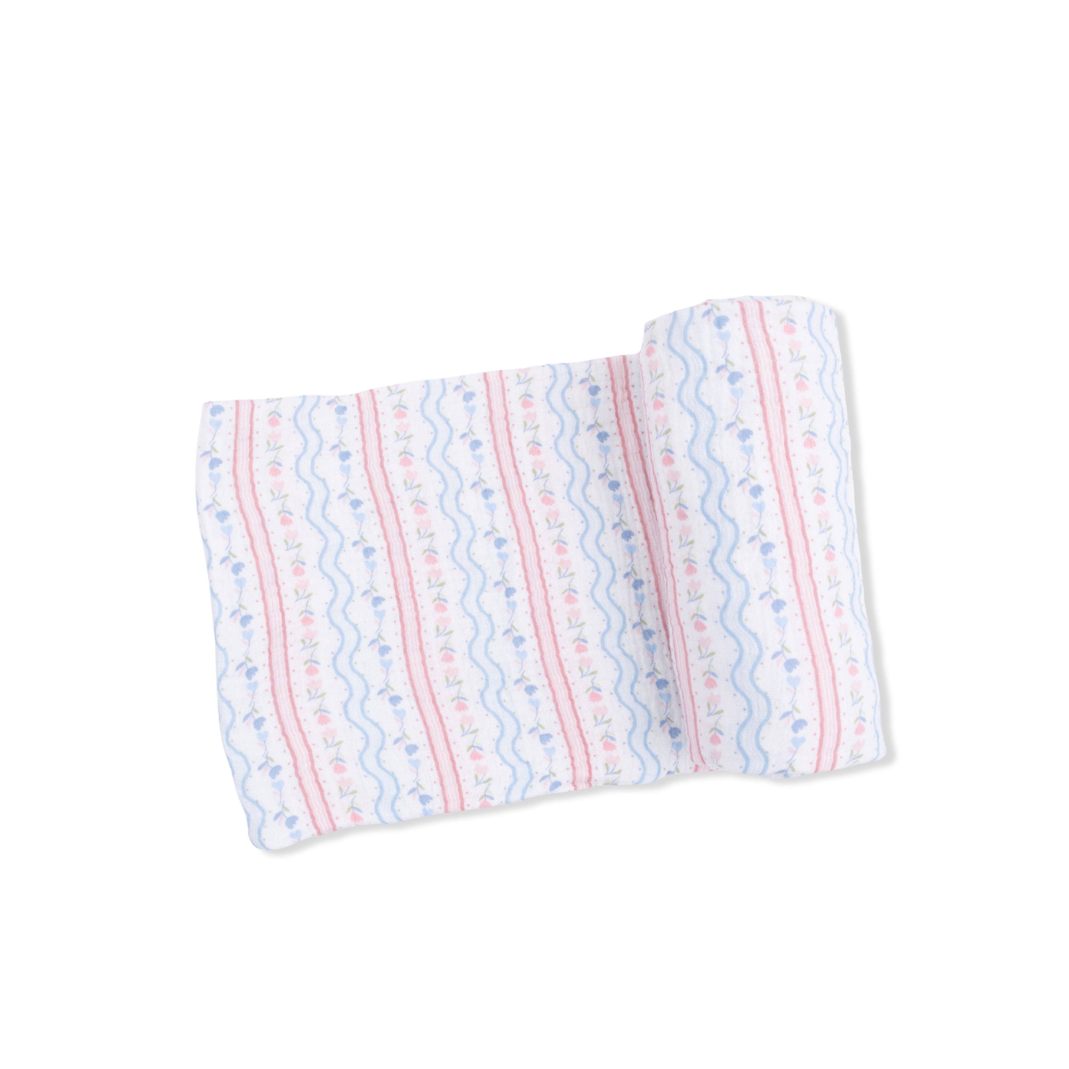Swaddle Blanket | Tulip Stripe - The Yellow Canary