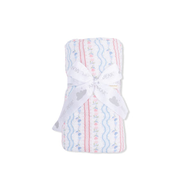 Swaddle Blanket | Tulip Stripe - The Yellow Canary