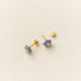 Earrings | Flower Enamel Gemstone - The Yellow Canary