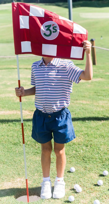 Navy Peony Short - The Yellow Canary