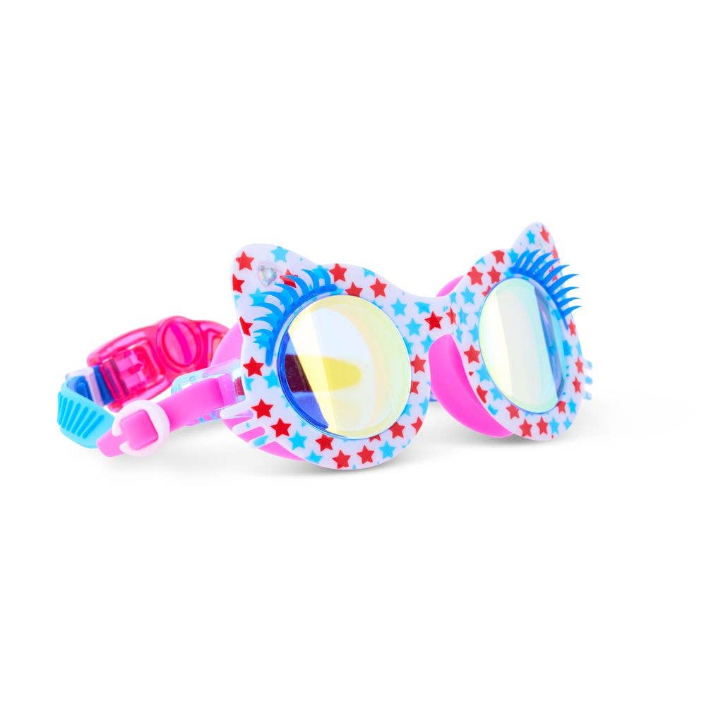 PURRFECTLY PATRIOTIC, AMERICA 250, KIDS SWIM GOGGLE