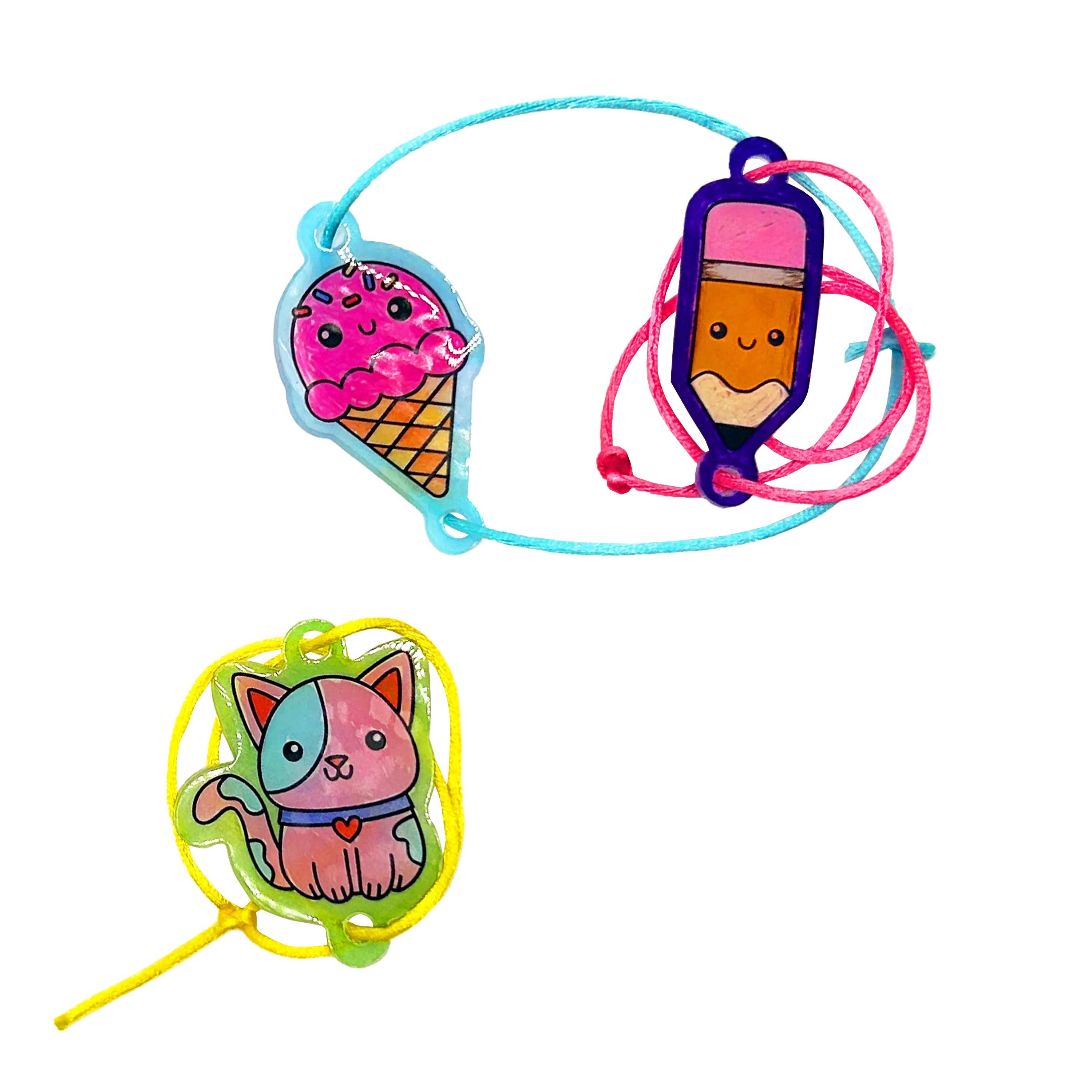 Shrink-Its!: D.I.Y. Shrink Art Bracelet Kit - B.F.F. (24 PC - The Yellow Canary