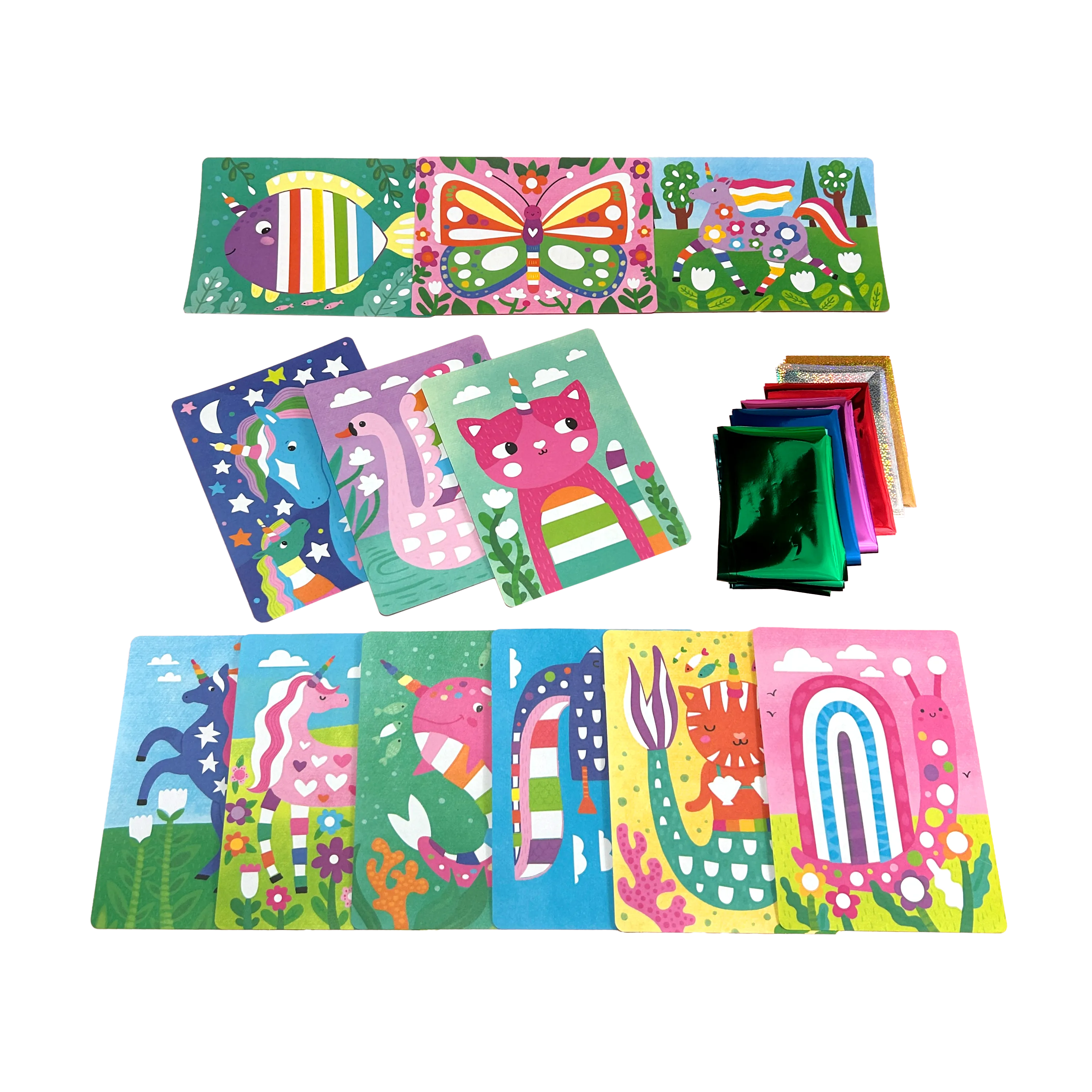 Foil-tastic: Foil Art & Coloring Fun - Whimsical World (36 P - The Yellow Canary