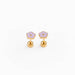 Earrings | Petite Flower Pink - The Yellow Canary