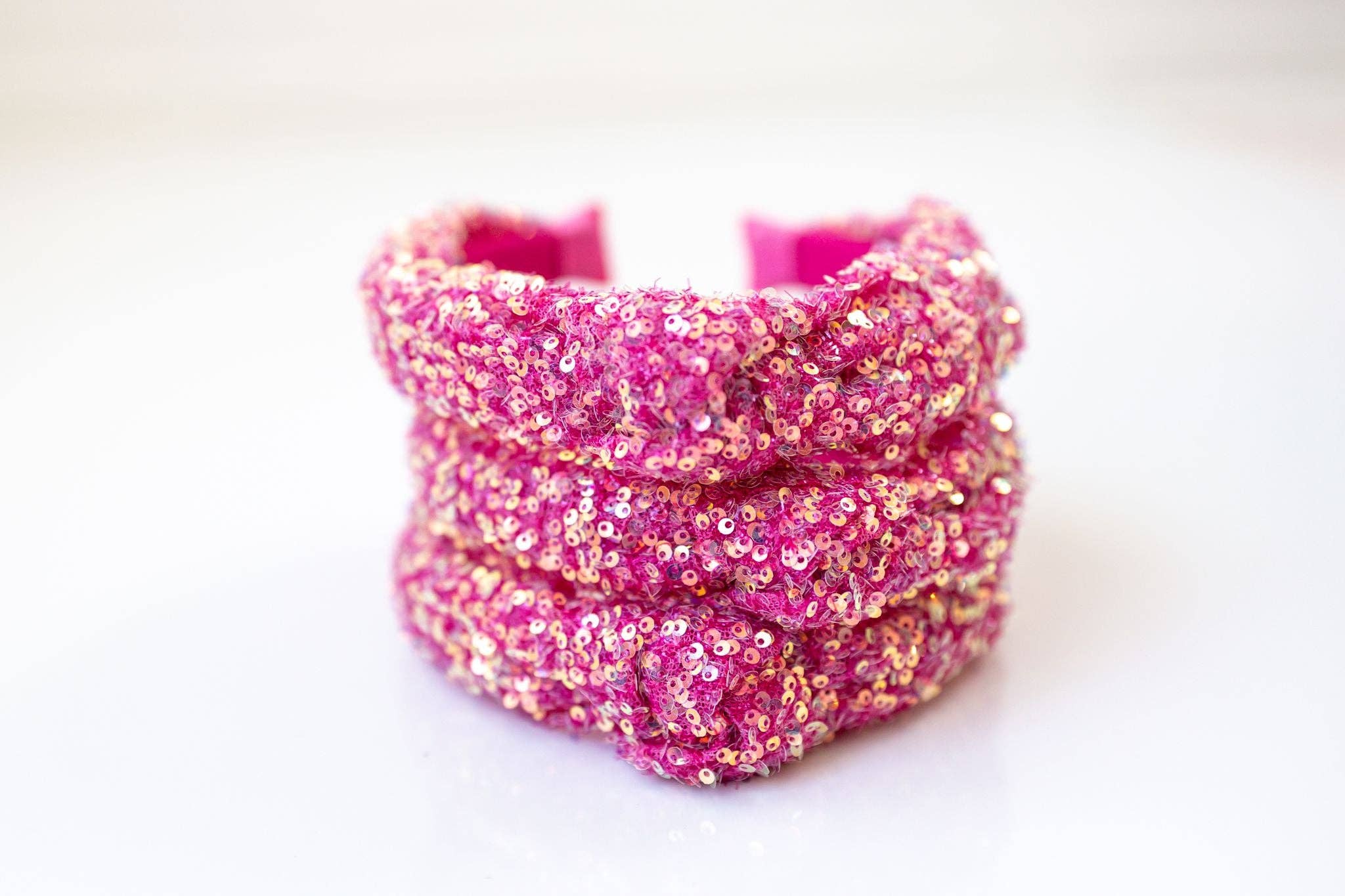 Sequin Headband - Pop of Pink: Light Pink
