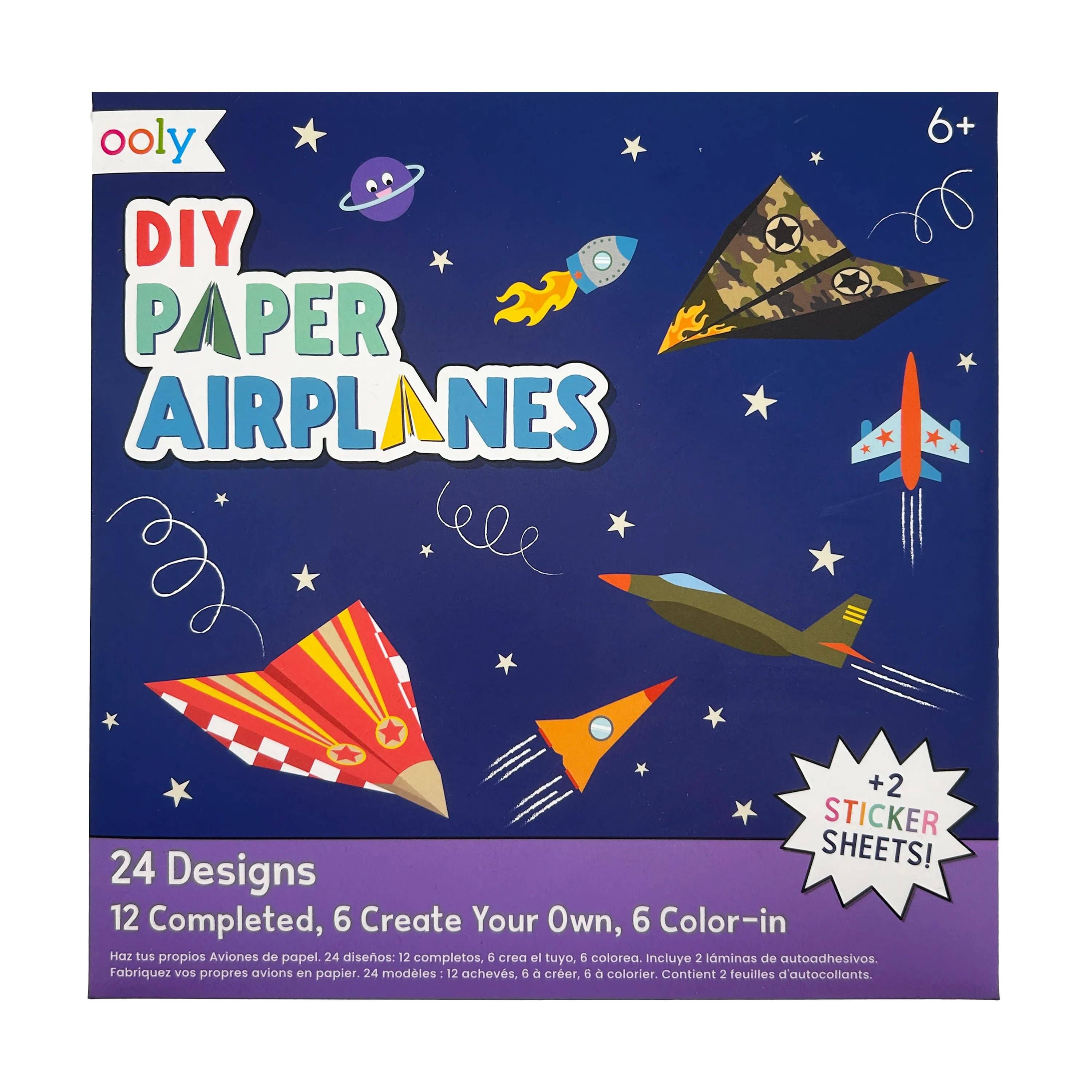 D.I.Y. Paper Airplanes (Set of 24 Designs) - The Yellow Canary