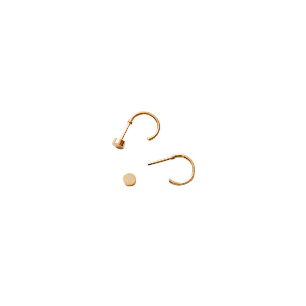Huggie: Gold / Pair - The Yellow Canary