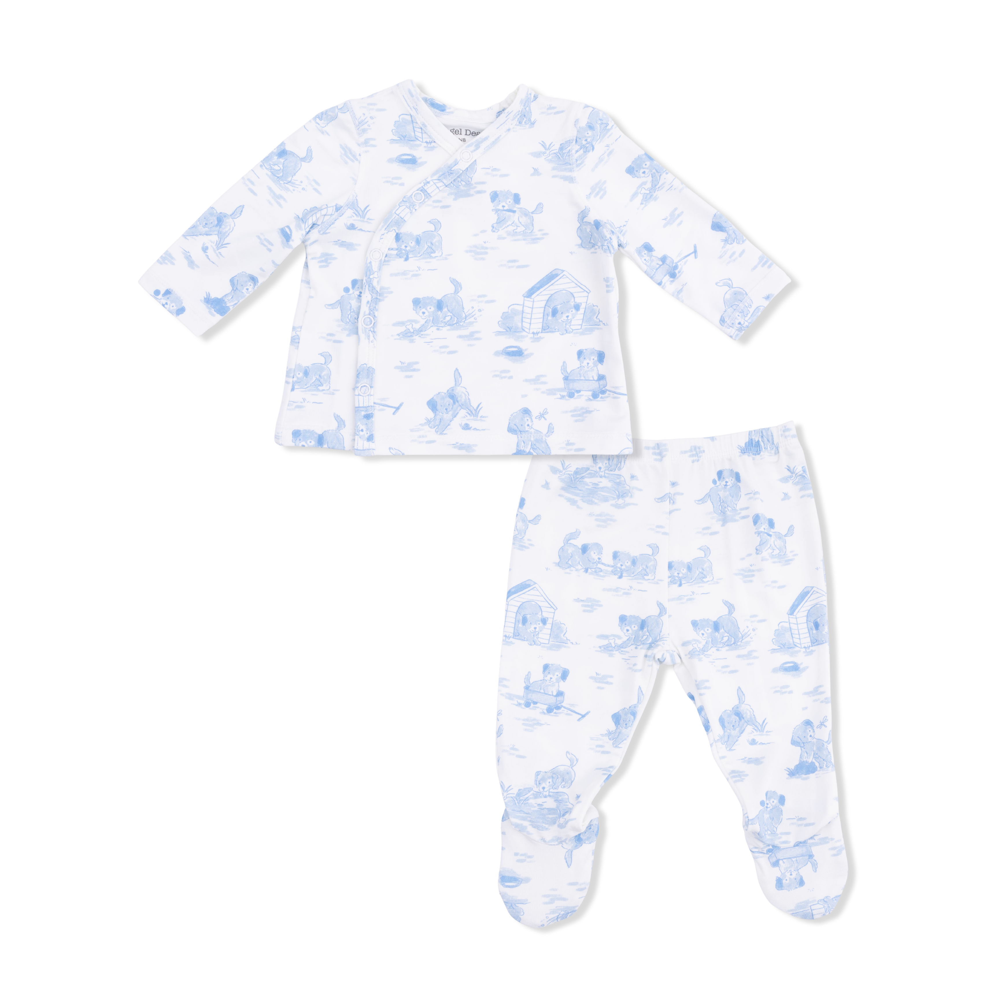 Take Me Home Set | Puppy Toile Blue - The Yellow Canary