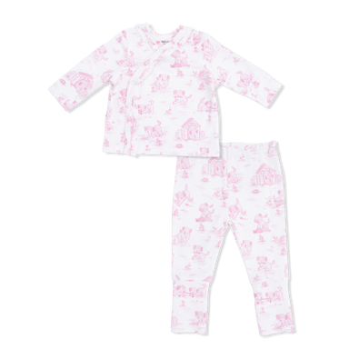 Take Me Home Set | Puppy Toile Pink - The Yellow Canary