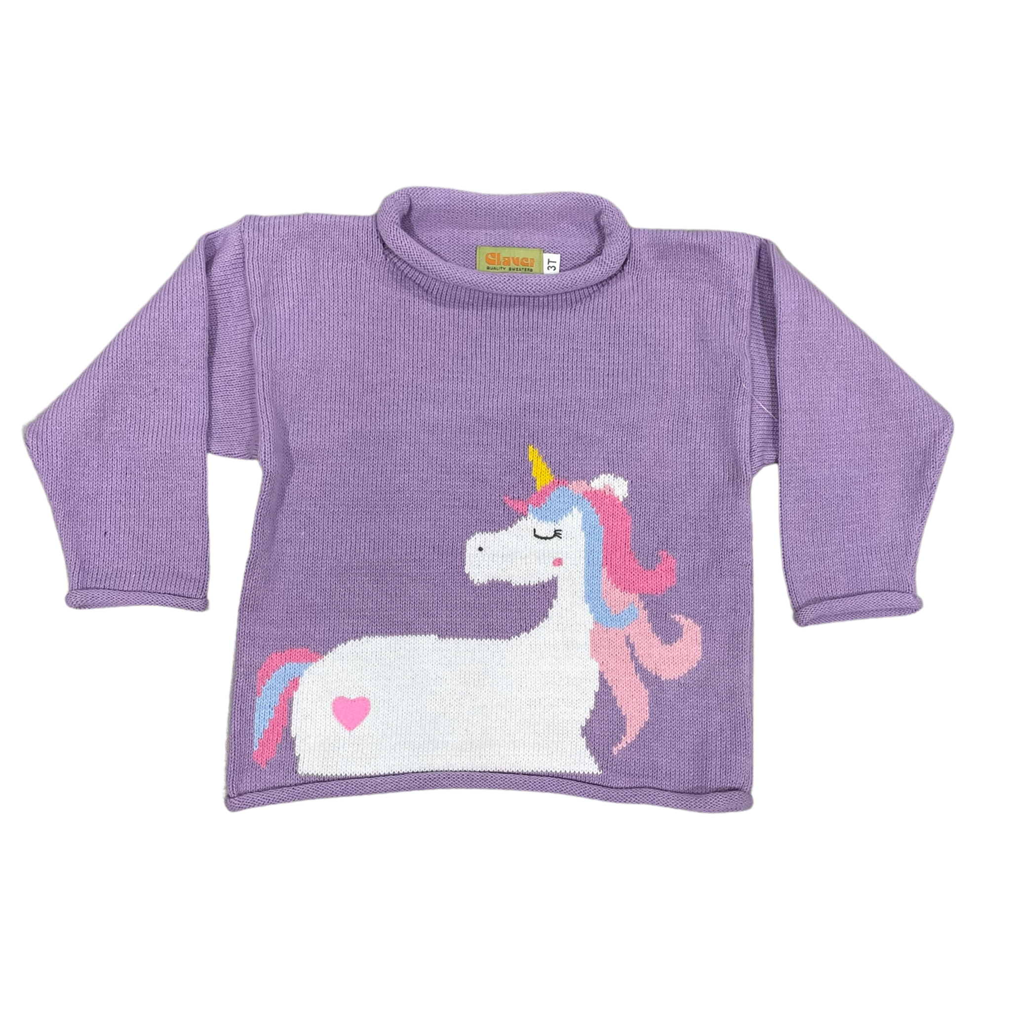 Unicorn Roll Sweater | Purple