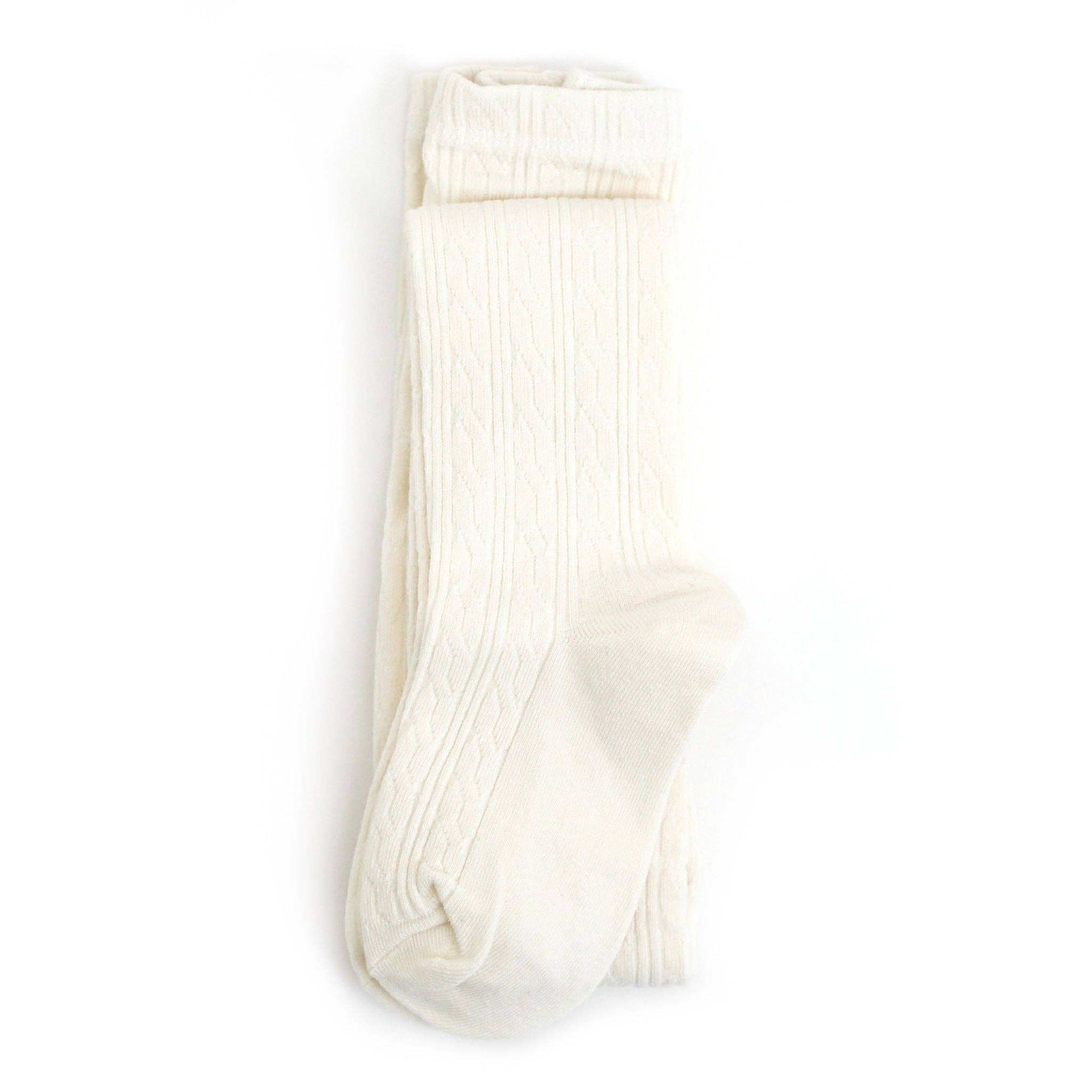 Cable Knit Tights | Ivory