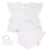 2 PC Diaper Set | Pink Pinstripe - The Yellow Canary