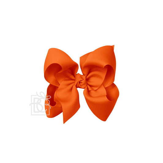 GROSGRAIN BOW | 5.5" ORANGE - The Yellow Canary