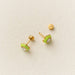 Earrings | Flower Enamel Gemstone - The Yellow Canary