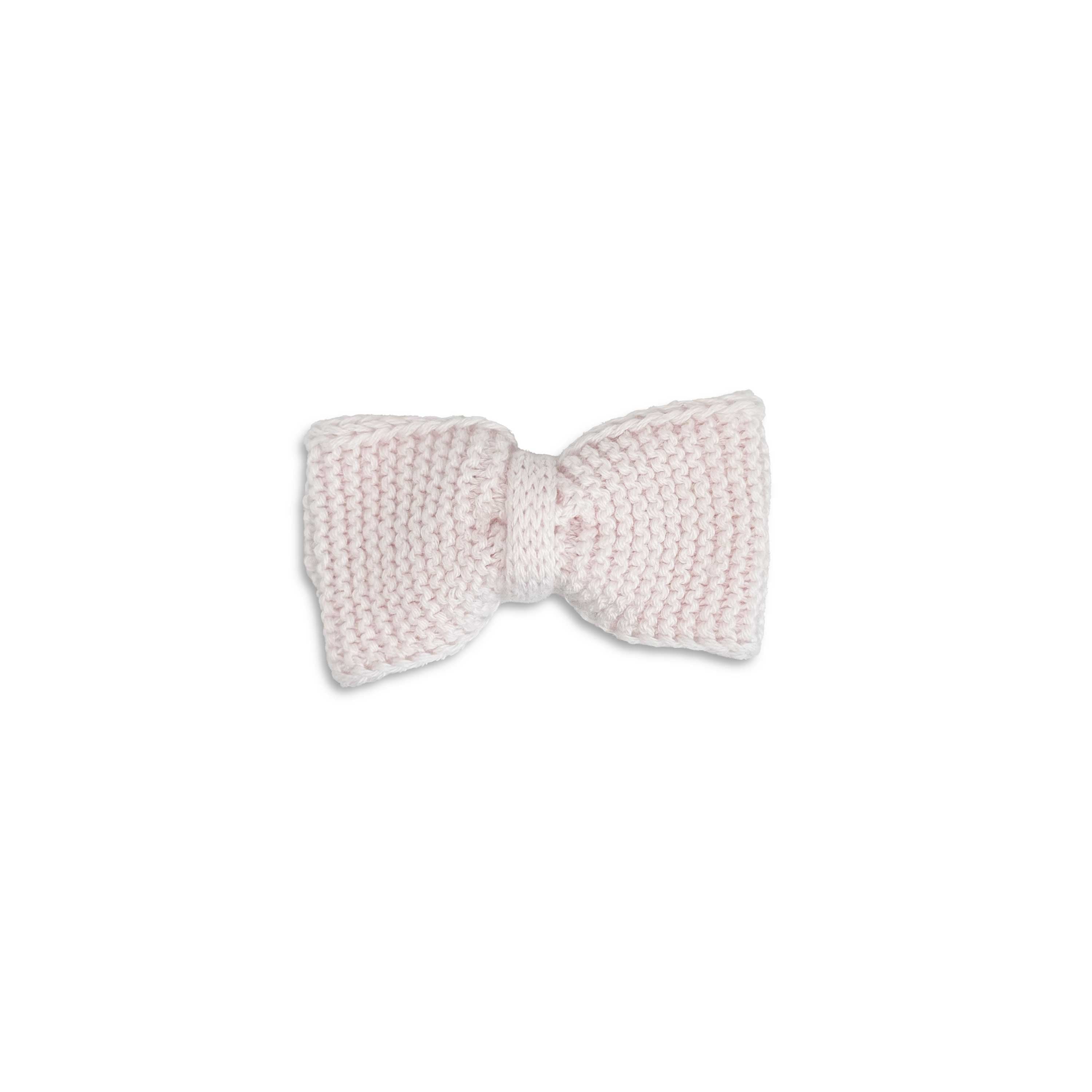 Knitted Bow | Baby Pink