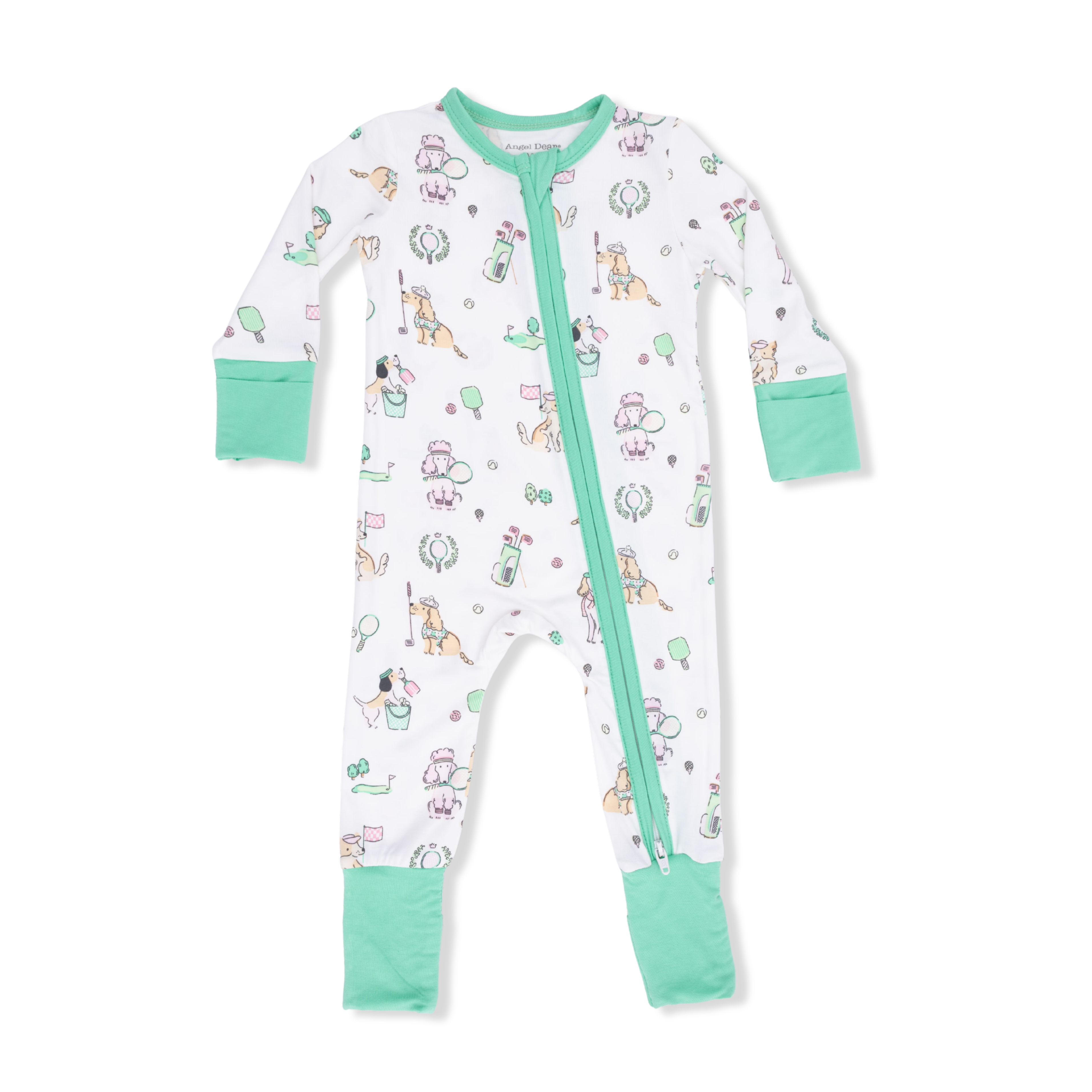 Zip Romper |  CC Dogs Pink - The Yellow Canary