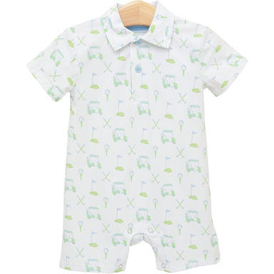 Caddy Club Polo Romper - The Yellow Canary