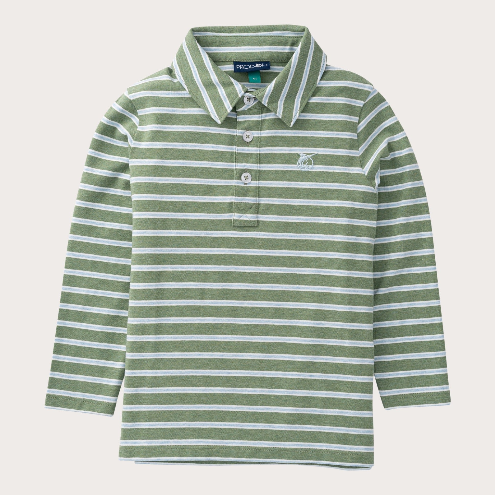 LS Polo | Cashmere Blue Stripe