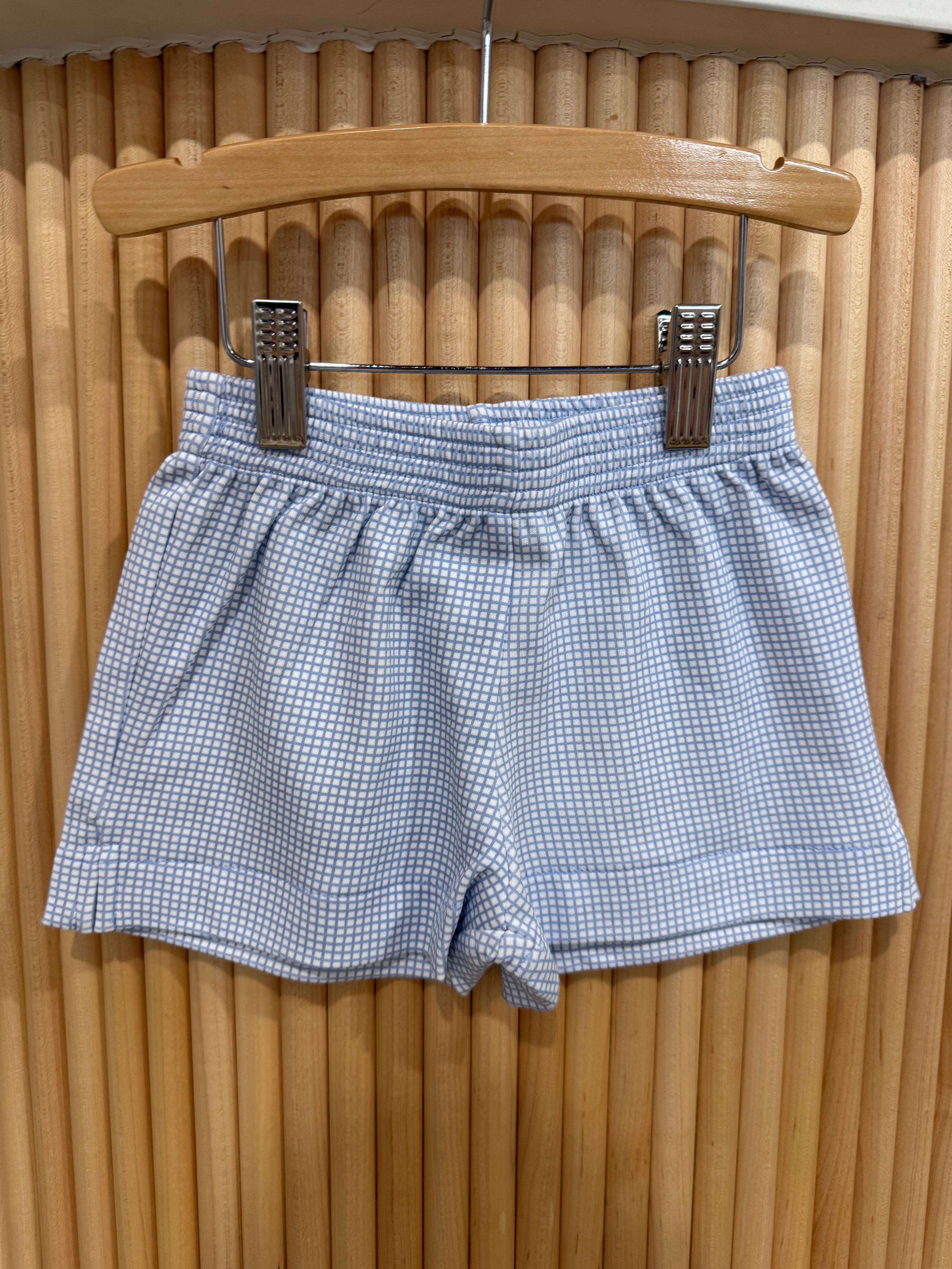 Shorts | Lt. Blue Gingham