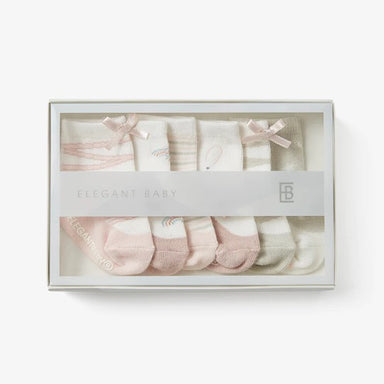 PINK MARY JANE NON SLIP SOCKS 6PK - The Yellow Canary