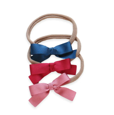 HEADBANDS SET | OLD PINK, FUCHSIA, FRENCH BLUE - The Yellow Canary