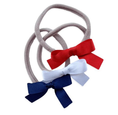 HEADBANDS SET | NAVY BLUE, WHITE, RED - The Yellow Canary