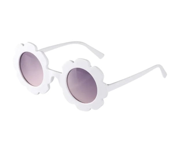 Flower Sunglasses | White