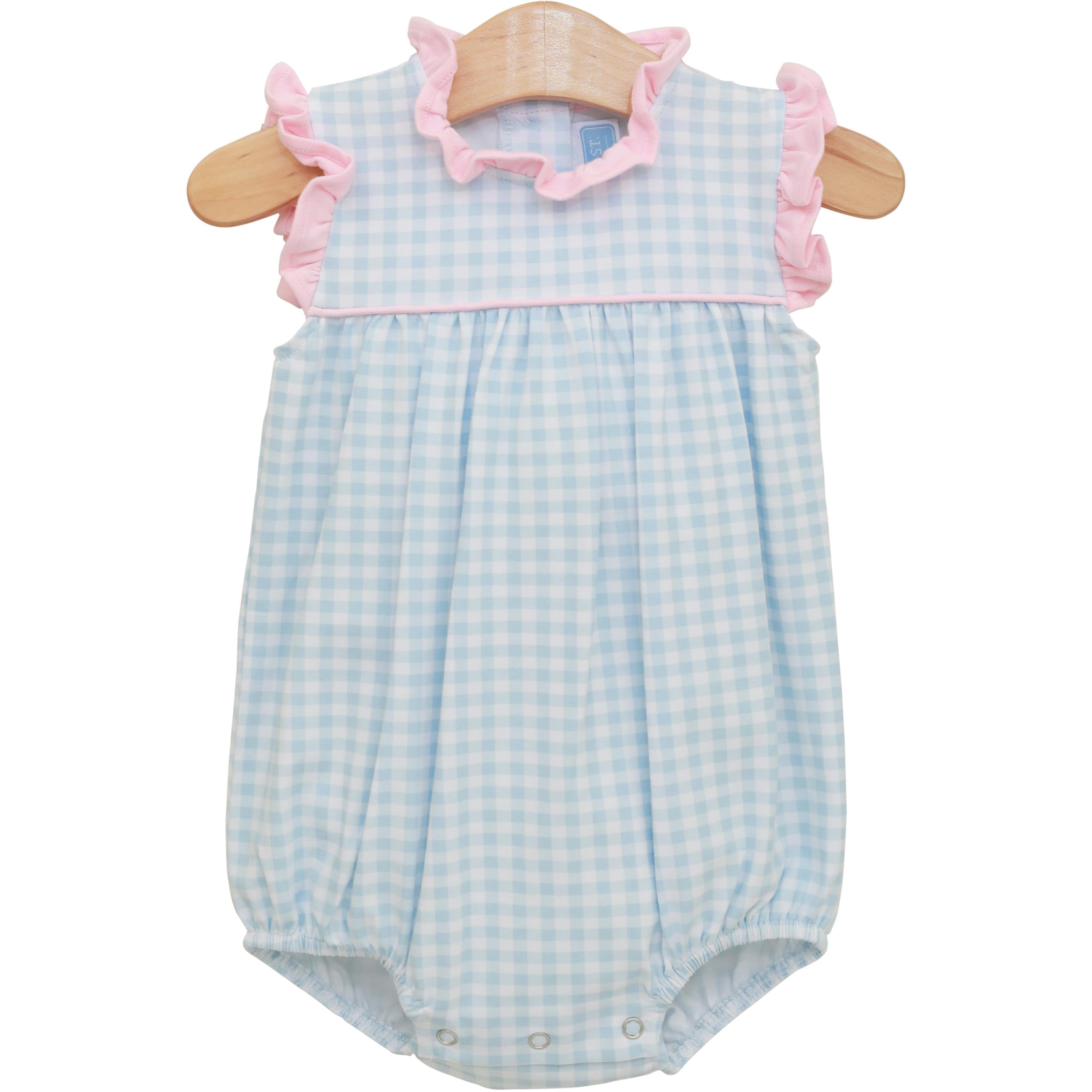Meredith Bubble | Lt Blue Gingham - The Yellow Canary
