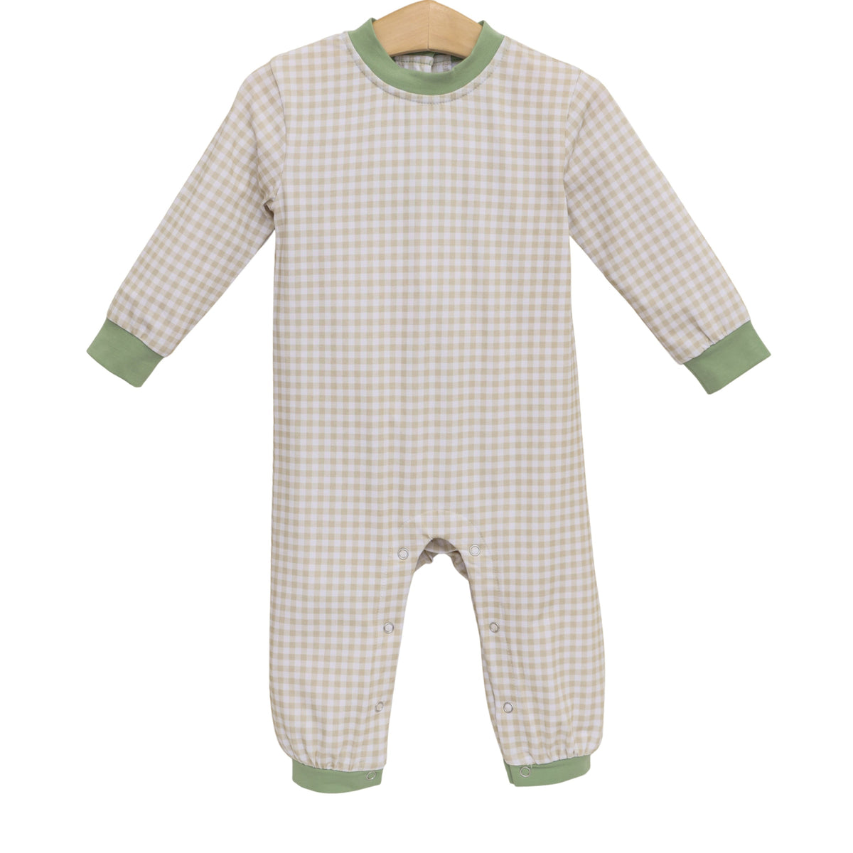Miller Romper | Khaki Gingham - The Yellow Canary