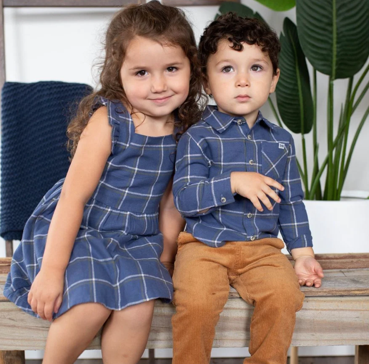 Classic Buttondown | Navy Plaid Flannel