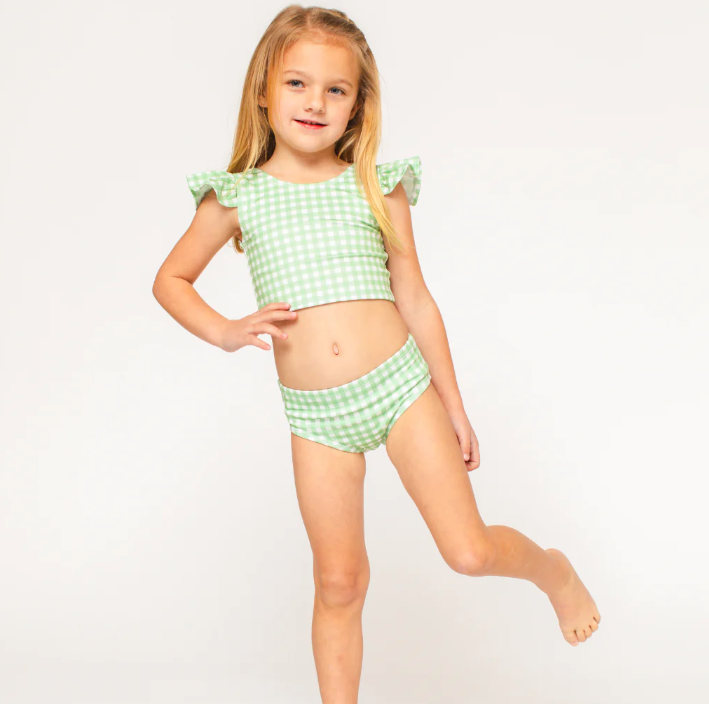 Bikini Bather | Green Gingham