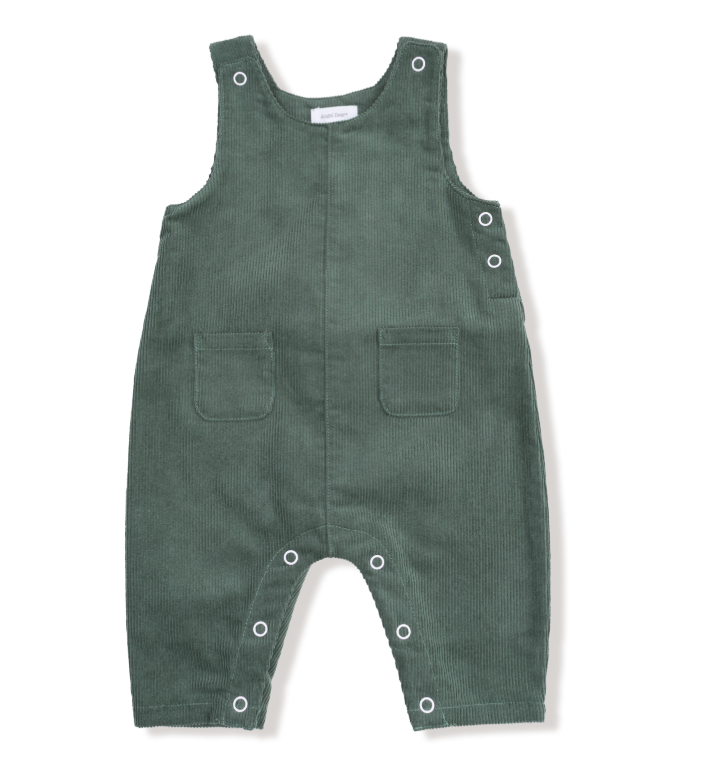 Corduroy Overalls | Dark Ivy