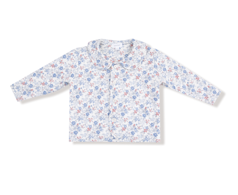 Country Girl Floral | Quilted Jacket with Peter Pan Collar