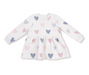 French Terry | Drop Waist Dress with Hearts - The Yellow Canary