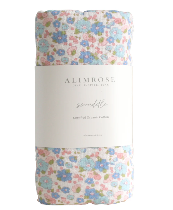 Muslin Swaddle | Liberty Blue