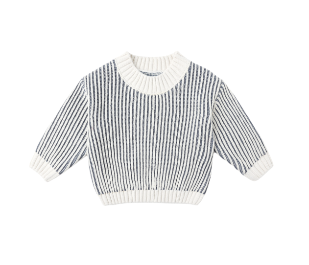 Relaxed Knit Sweater | Ocean