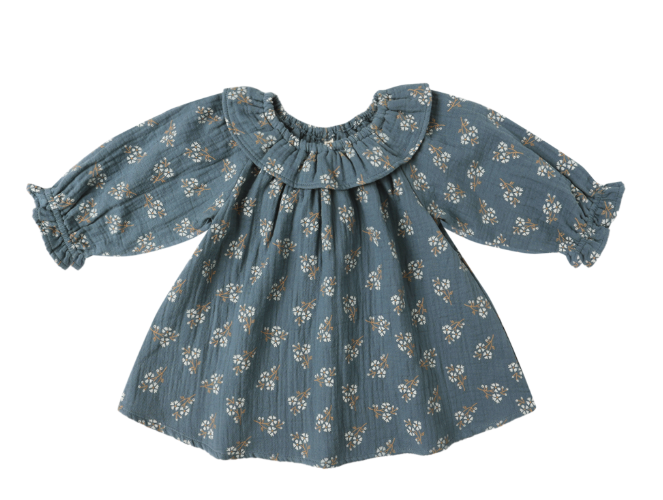 LS Isla Dress | Blue Floral