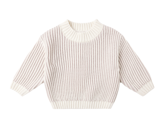 Relaxed Knit Sweater | Lilac