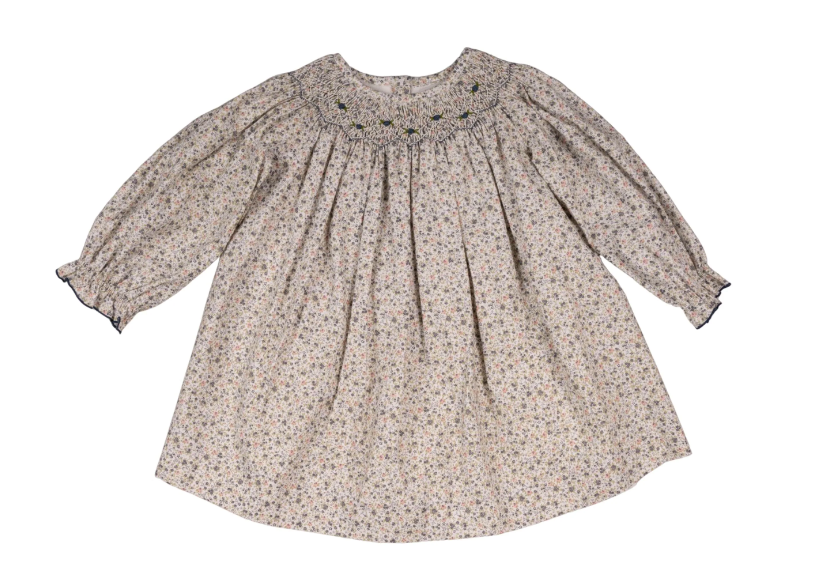 Edna Dress | Blue Floral