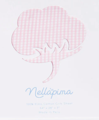 Crib Sheets | Pink Gingham