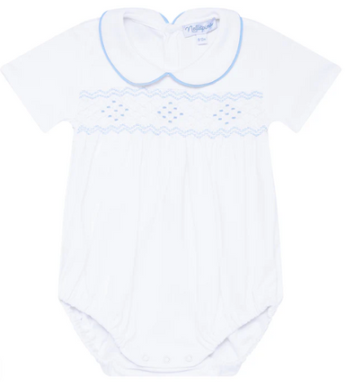 Smocked Bubble | Blue - The Yellow Canary
