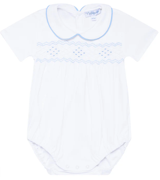 Smocked Bubble | Blue