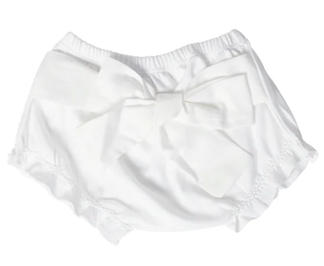 Bloomer | White Baby Bow