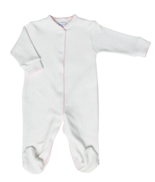 Footie | Milano Pink Trim